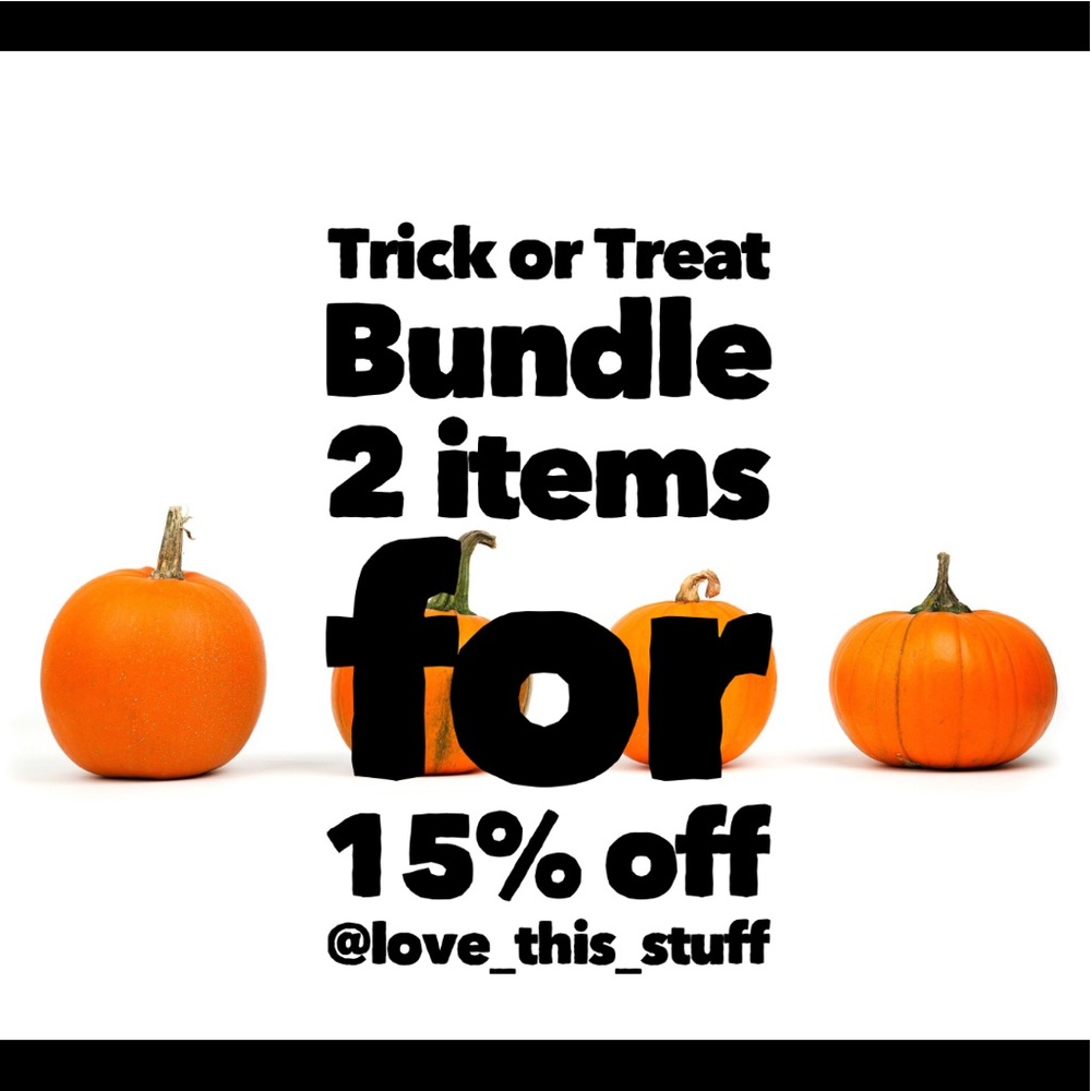 Bundle 2 items for 15% off.